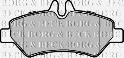 BORG & BECK bbp1975 -  Комплект тормозных колодок, дисковый тормоз